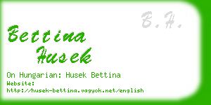 bettina husek business card
